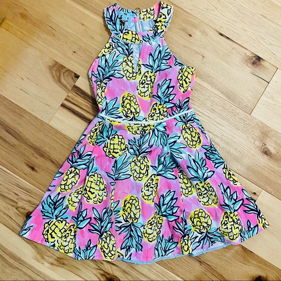 Draper James Pineapple Halter Dress sz 6 EUC - Picture 7 of 16